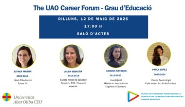 Educación Career forum 2025: un grado, muchas salidas