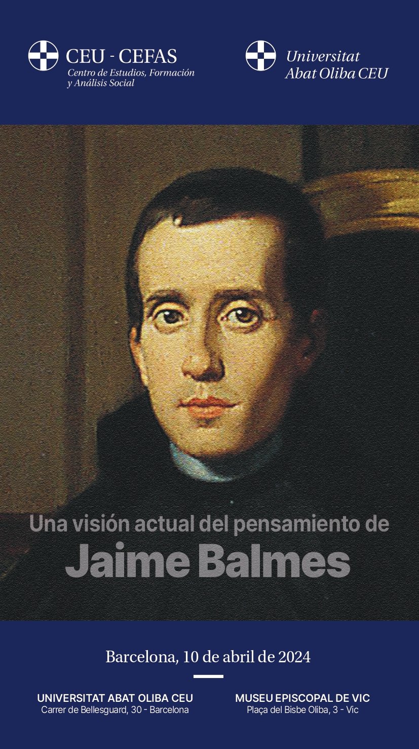 Jornada de estudio sobre el pensamiento de Jaime Balmes